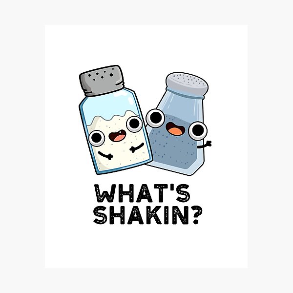 Item preview, What's Shakin Funny Salt And Pepper Puns  designed and sold by punnybone.