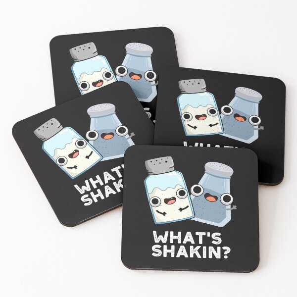 Item preview, What's Shakin Funny Salt And Pepper Puns (Dark BG) designed and sold by punnybone.
