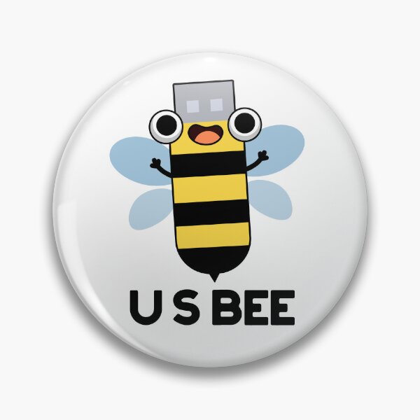 Item preview, US Bee Funny USB Gadget Puns  designed and sold by punnybone.