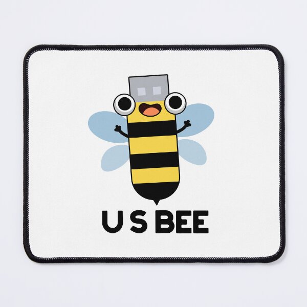 Item preview, US Bee Funny USB Gadget Puns  designed and sold by punnybone.