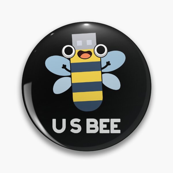 Item preview, US Bee Funny USB Gadget Puns (Dark BG) designed and sold by punnybone.