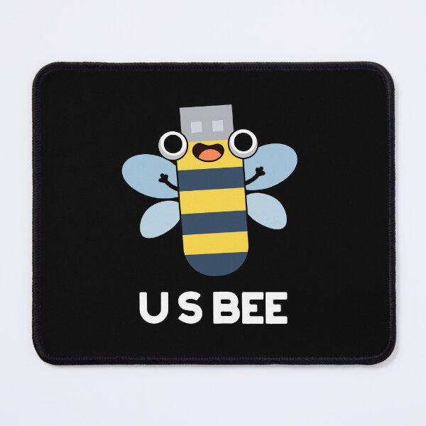 Item preview, US Bee Funny USB Gadget Puns (Dark BG) designed and sold by punnybone.
