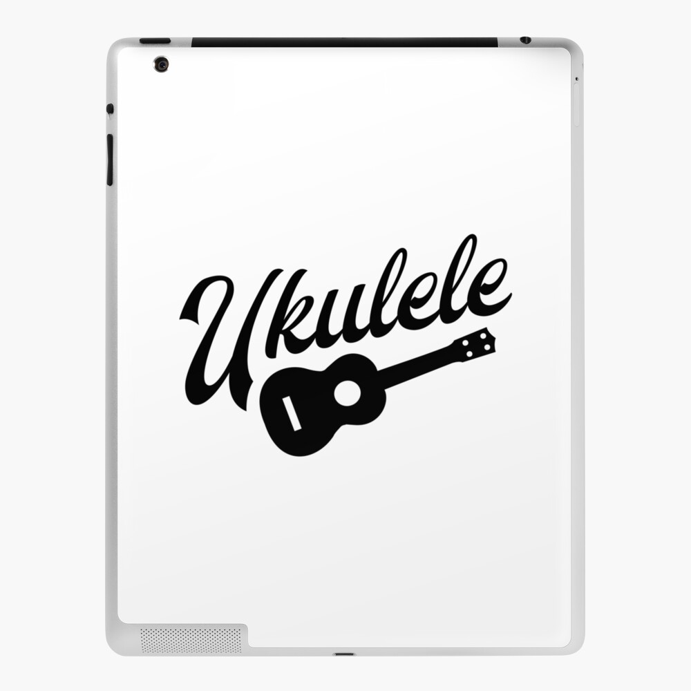 Ukulele Player T-Shirt Hazel Retro Handwriting & Uke Drawi