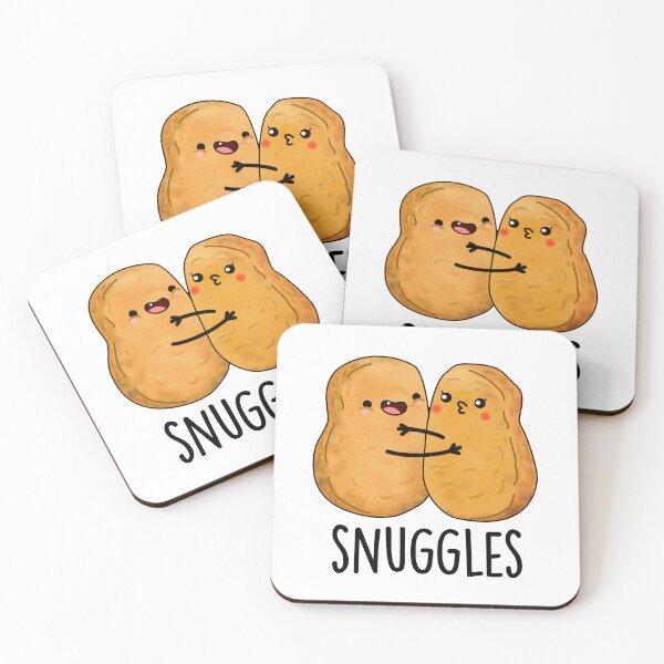 Item preview, Snuggles Funny Nugget Puns  designed and sold by punnybone.