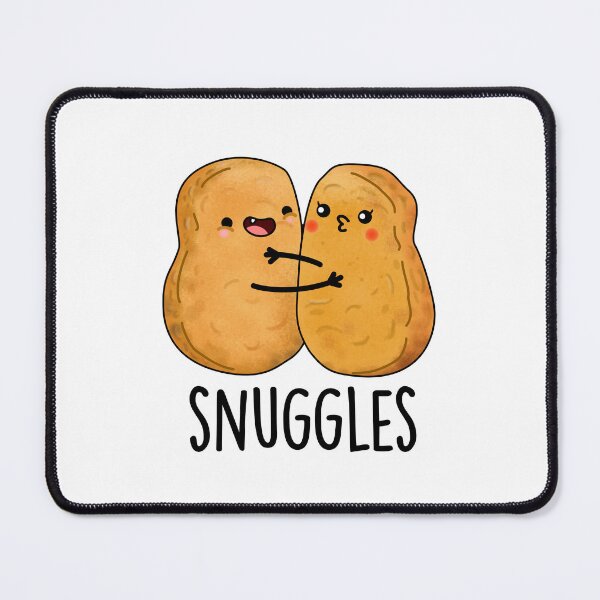 Item preview, Snuggles Funny Nugget Puns  designed and sold by punnybone.