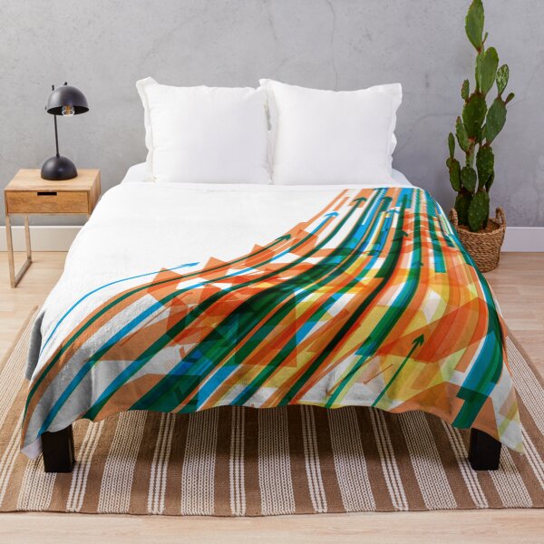 Item preview, Abstract orange and blue lines and arrows designed and sold by RaionKeiji.
