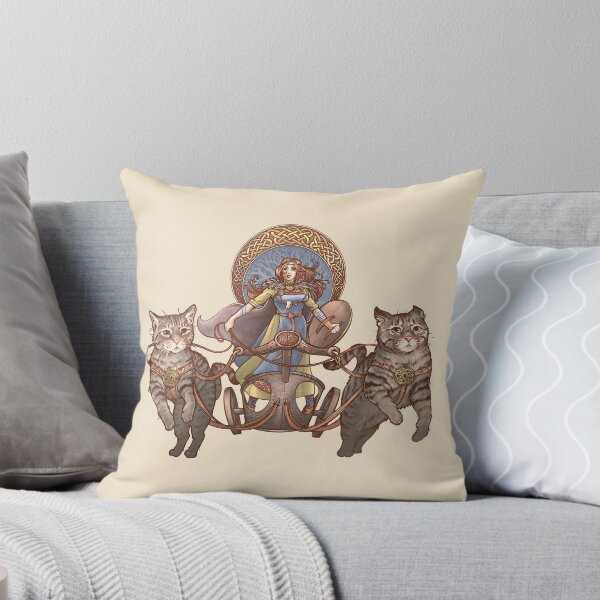 Item preview, Freya Driving Her Cat Chariot designed and sold by Danielle Zemba.