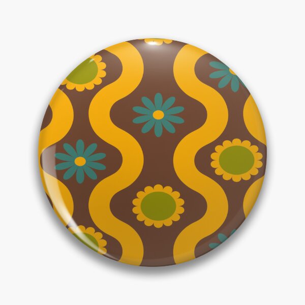 Item preview, Retro Vintage Seventies Floral Flowers Pattern designed and sold by SeemDev786.