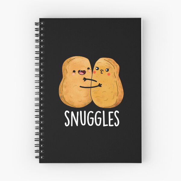 Item preview, Snuggles Funny Nugget Puns (Dark BG) designed and sold by punnybone.