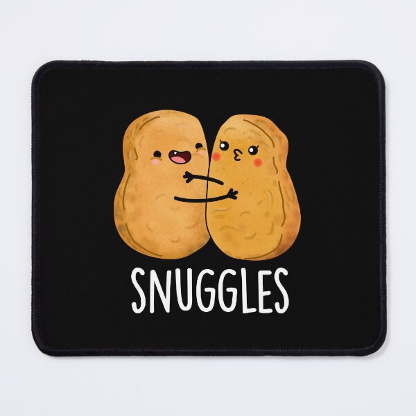 Item preview, Snuggles Funny Nugget Puns (Dark BG) designed and sold by punnybone.