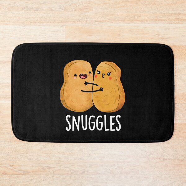 Item preview, Snuggles Funny Nugget Puns (Dark BG) designed and sold by punnybone.