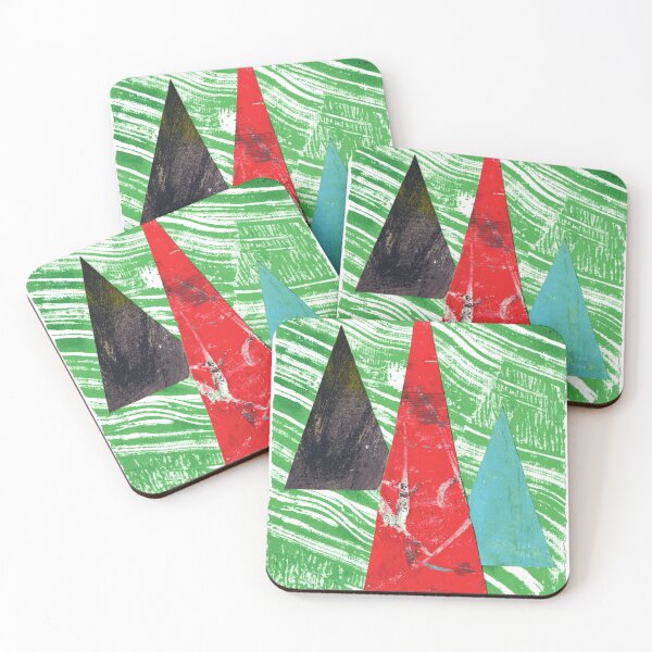 Item preview, Abstract Christmas Trees 5 designed and sold by judewright-art.