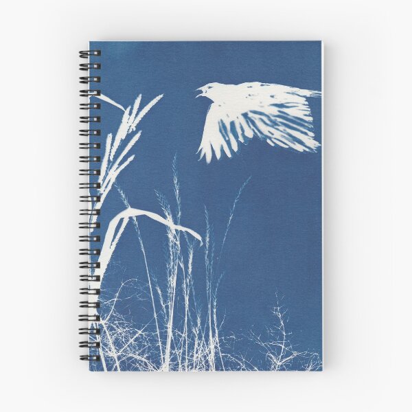 Item preview, Crow Flying Over Field designed and sold by ShinyPennyArt.