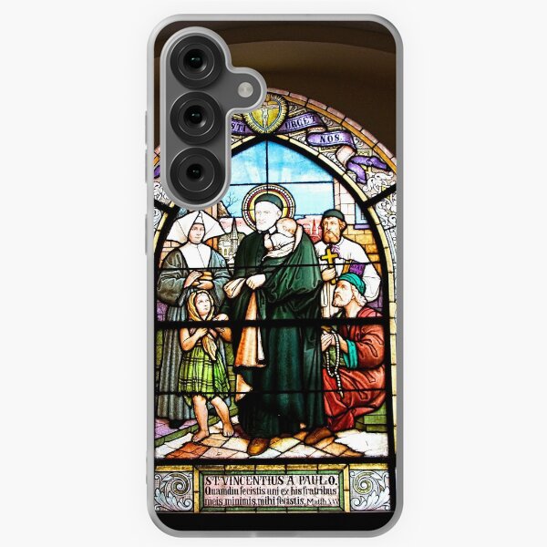 Item preview, Stained Glass Windows depicting the St. Vincent de Paul designed and sold by Elzbieta Fazel.