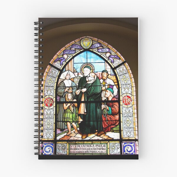 Item preview, Stained Glass Windows depicting the St. Vincent de Paul designed and sold by Elzbieta Fazel.
