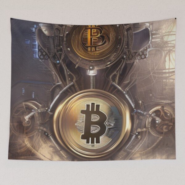Item preview, Bitcoin Art BTC Crypto Cryptocurrency Art  designed and sold by tpixx.