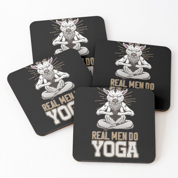 Item preview, Real Man Do Yoga for the One and Only Yogi Goat designed and sold by Cedinho.