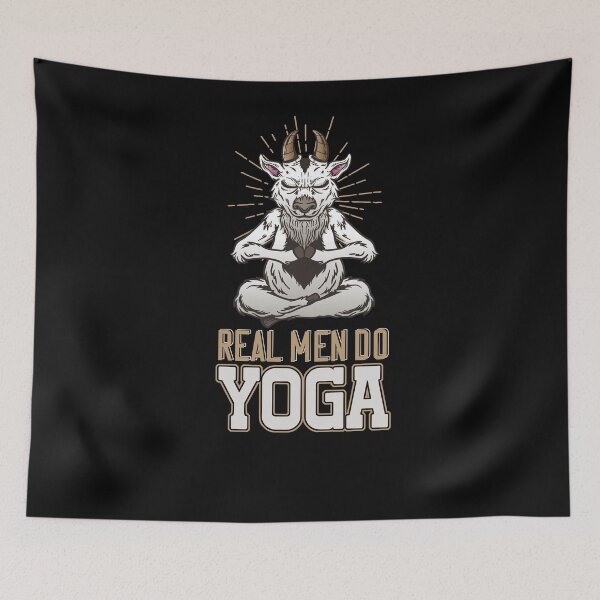 Item preview, Real Man Do Yoga for the One and Only Yogi Goat designed and sold by Cedinho.