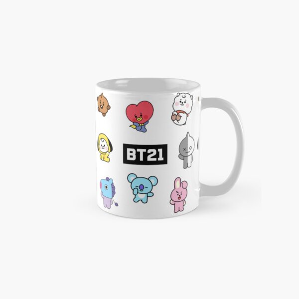 Style de motif de caractères Bt21 Mug classique