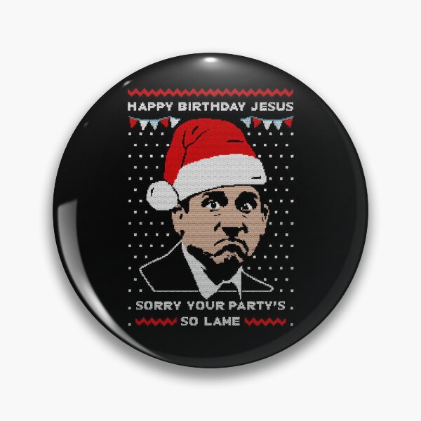 Item preview, Michael Scott Christmas Jumper Sweater Funny Happy Birthday Jesus US Office designed and sold by Kellyunique.
