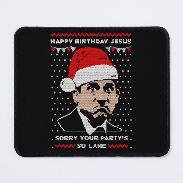 Item preview, Michael Scott Christmas Jumper Sweater Funny Happy Birthday Jesus US Office designed and sold by Kellyunique.