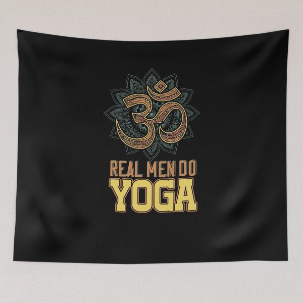 Item preview, Devanagari Real Man Do Yoga Namaste designed and sold by Cedinho.