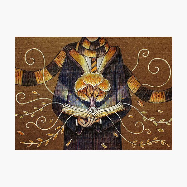 Books magic yellow Photographic Print