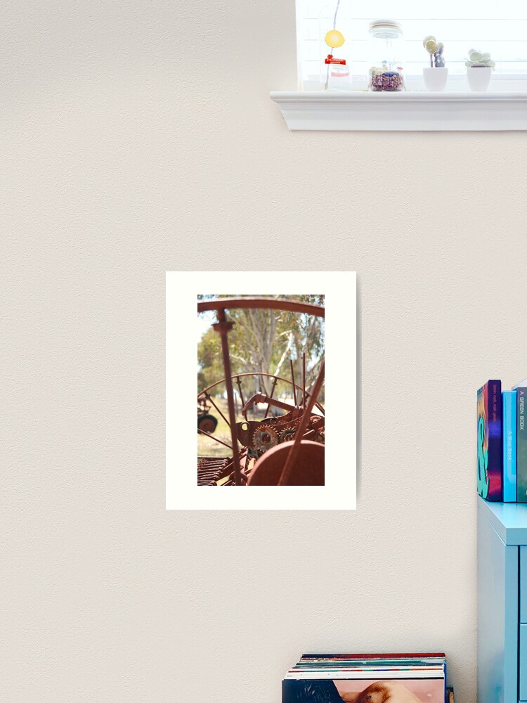 Thumbnail 2 of 3, Art Print, Rusting farm equipment designed and sold by mistered.