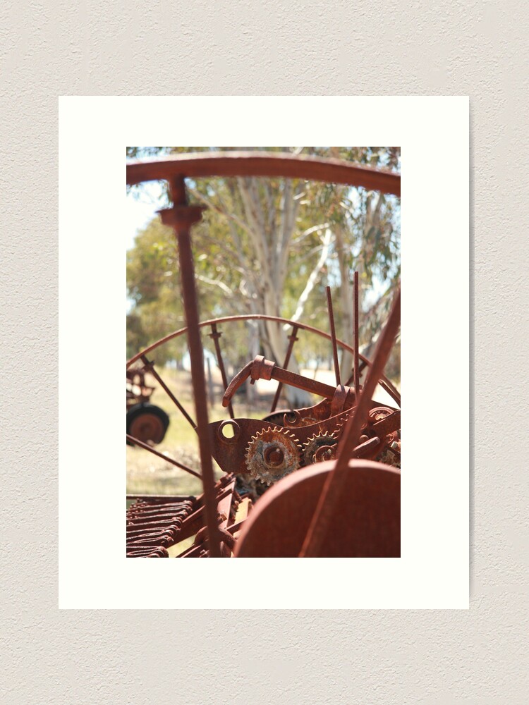 Thumbnail 1 of 3, Art Print, Rusting farm equipment designed and sold by mistered.