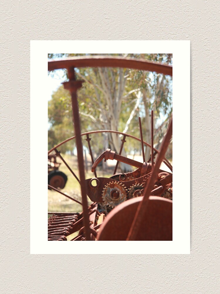 Alternate view of Rusting farm equipment Art Print