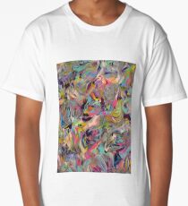 Marbled Rainbow Long T-Shirt