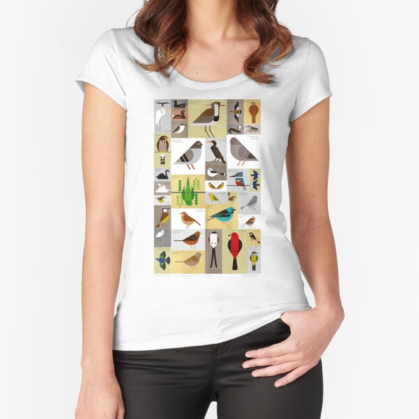 São Paulo Birds Fitted Scoop T-Shirt