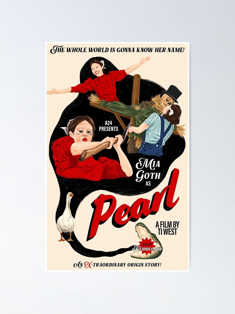 A24公式 パール Pearl シルクスクリーン ポスター Pearl Poster Print – A24 Shop