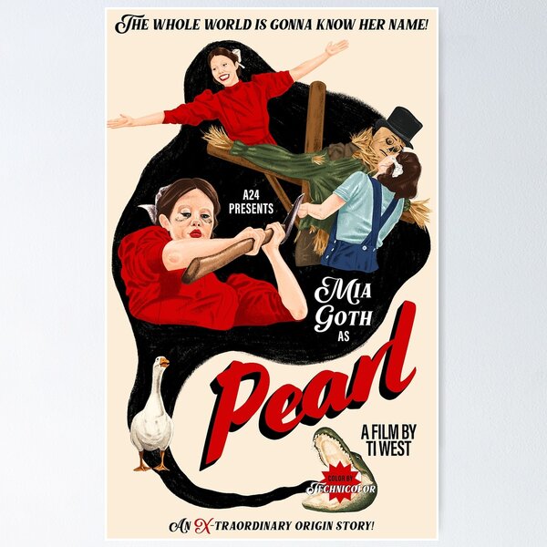 Item preview, A24 Pearl Poster designed and sold by brothernehes.