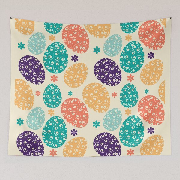 Item preview, Colorful Easter Eggs pattern designed and sold by RaionKeiji.