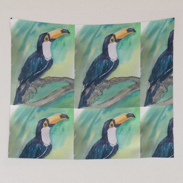 Item preview, Happy Toucan designed and sold by AnjuPaintings.