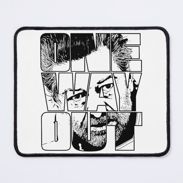 Item preview, One Way Out - Kino Loy Andy Serkis TV show Quote - Black outline version designed and sold by More-dan-Prints.