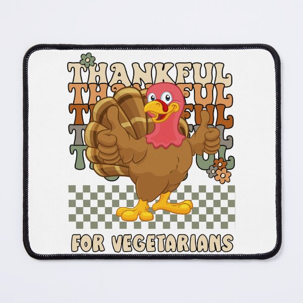 Item preview, Thanksgiving Turkey Thankful For Vegetarians Retro designed and sold by RockBeeDesigns.