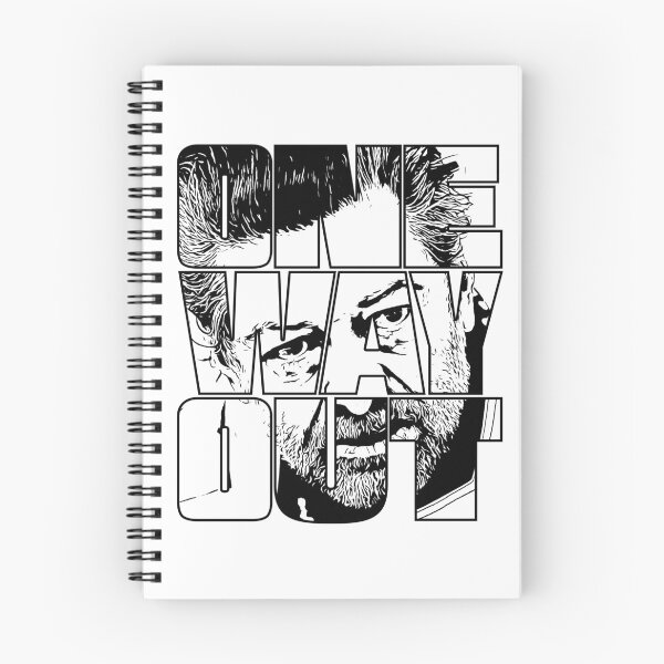 Item preview, One Way Out - Kino Loy Andy Serkis TV show Quote - Black outline version designed and sold by More-dan-Prints.