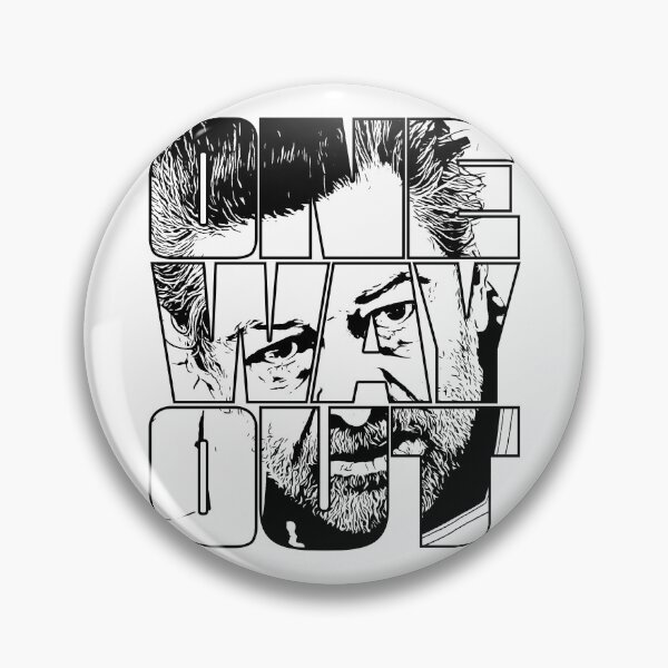 Item preview, One Way Out - Kino Loy Andy Serkis TV show Quote - Black outline version designed and sold by More-dan-Prints.