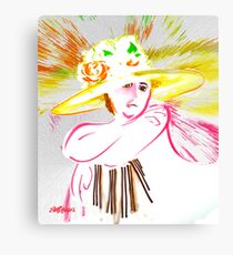 The Flowered Hat Leinwanddruck