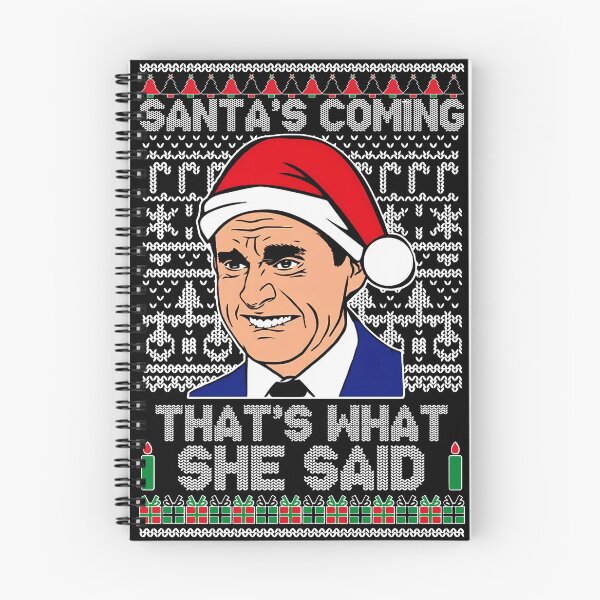 Item preview, Viene Santa Eso es lo que ella dijo Michael Scott Navidad designed and sold by Kellyunique.