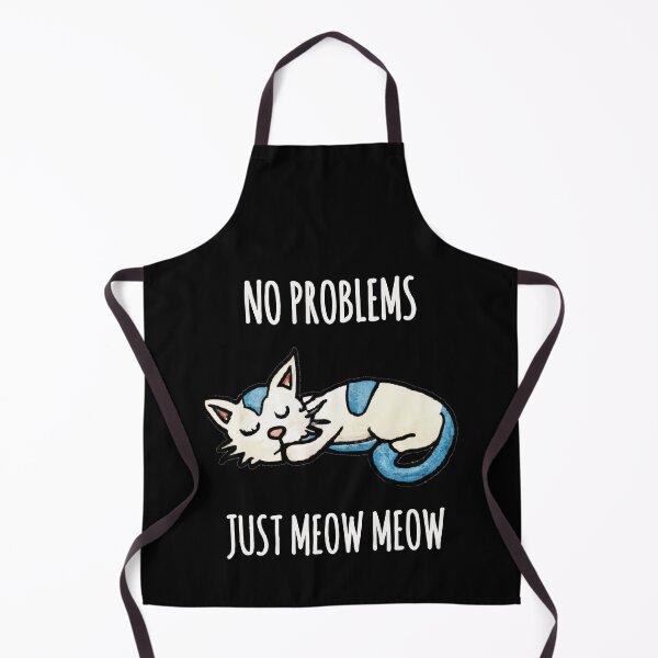 Item preview, No problems Just meow meow, sleeping cat quote designed and sold by EnzoVectorism.