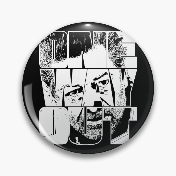 Item preview, One Way Out - Kino Loy Andy Serkis TV show Quote - White Outline version designed and sold by More-dan-Prints.