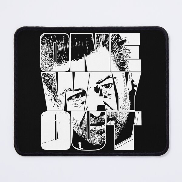 Item preview, One Way Out - Kino Loy Andy Serkis TV show Quote - White Outline version designed and sold by More-dan-Prints.