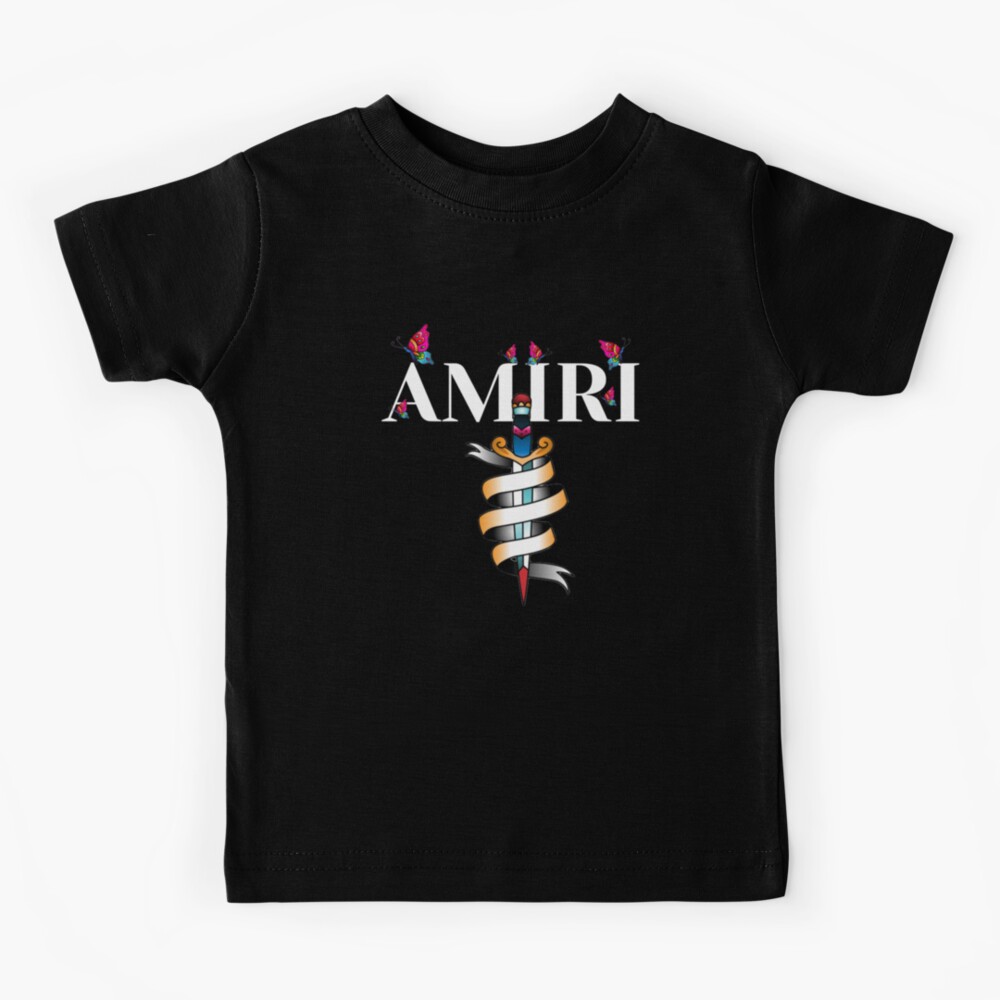 Logo Cotton T Shirt in White - Amiri Kids