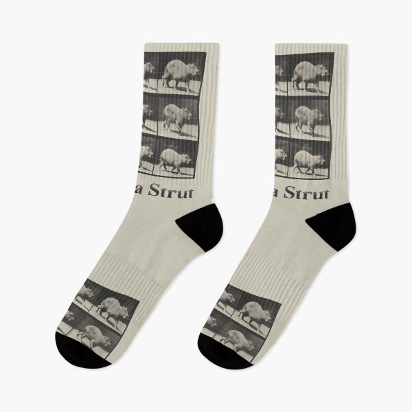 Item preview, Capybara Strut Vintage Capy Photos Black and White designed and sold by kierkegaard.