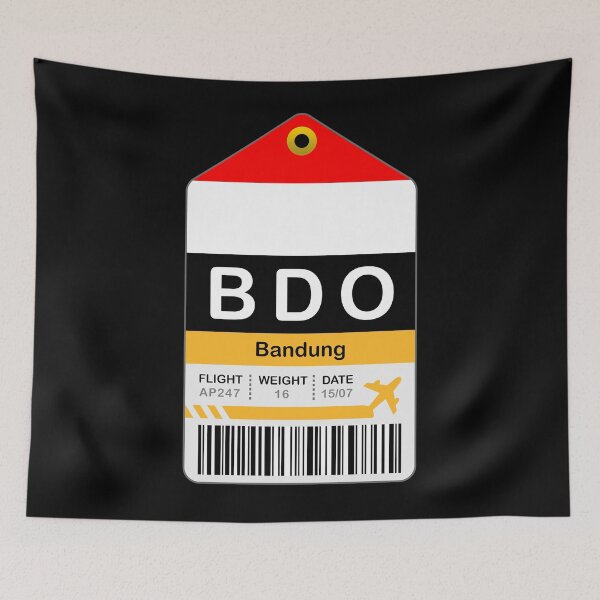 Artikelvorschau, Bandung Luggage Tag - Airport entworfen und verkauft von oclatikaz.