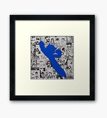 Astro Collage - Blue Framed Print