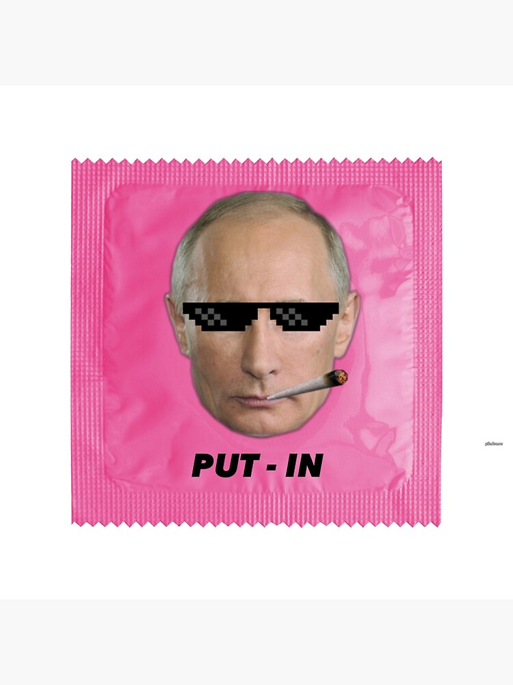 CONDOM PUTIN Framed Art Print B